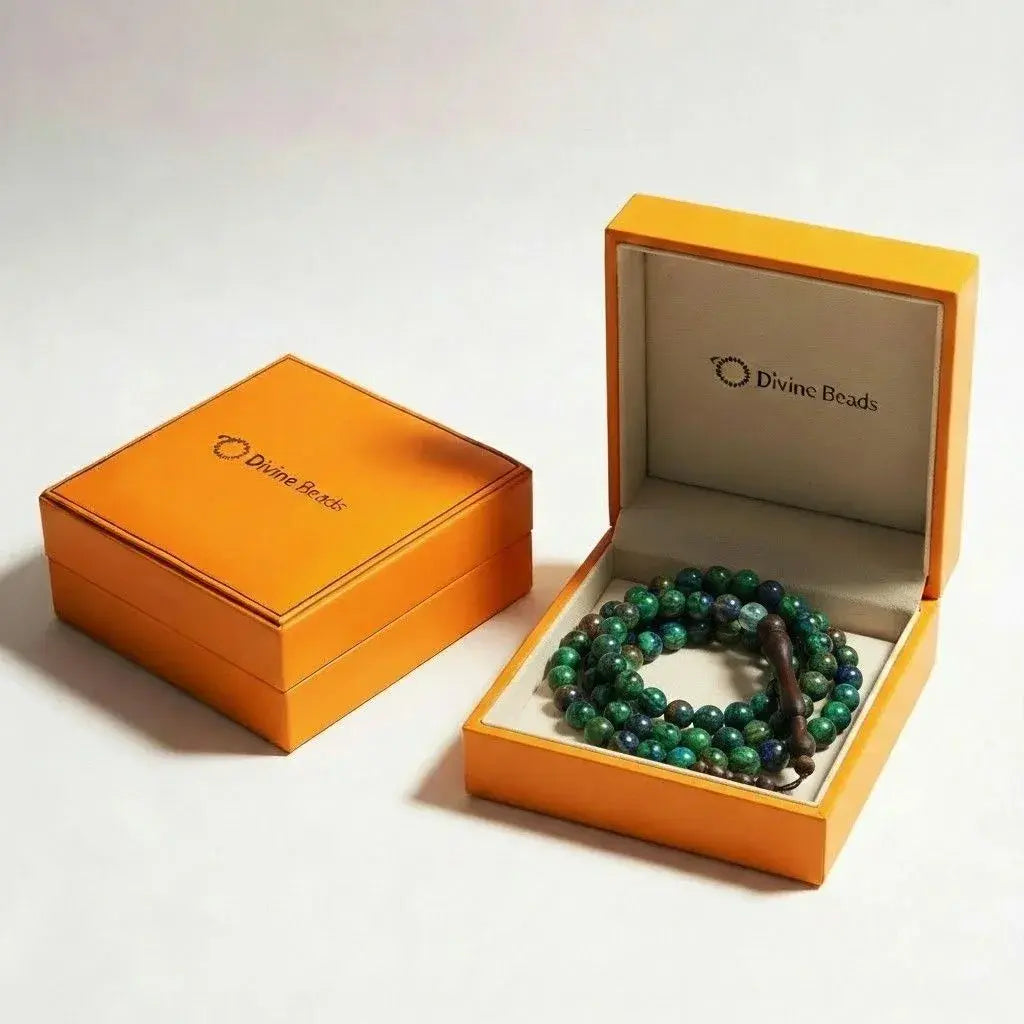 Azurite Rosewood Misbaha | Tasbih – 100 Beads 8MM