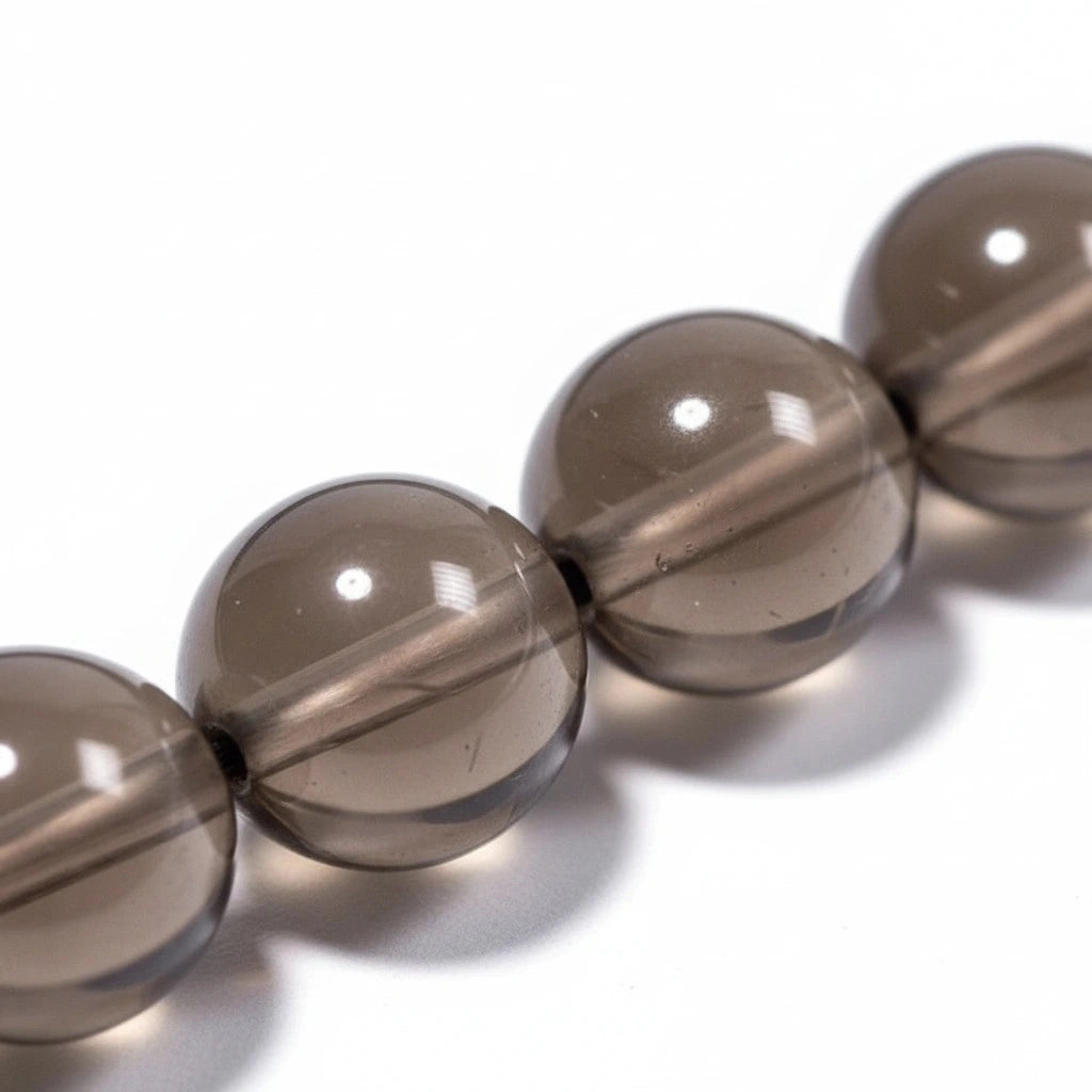 Smokey Quartz Rosewood Misbaha | Tasbih – 100 Beads 8MM