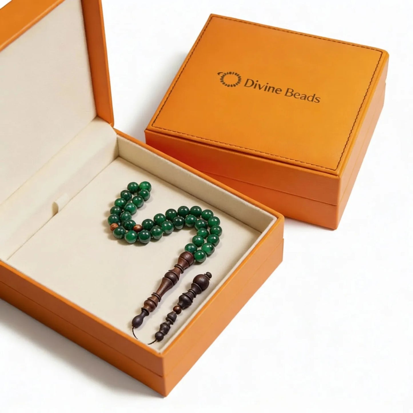 Aventurine Rosewood Misbaha | Tasbih – 33 Beads 10MM