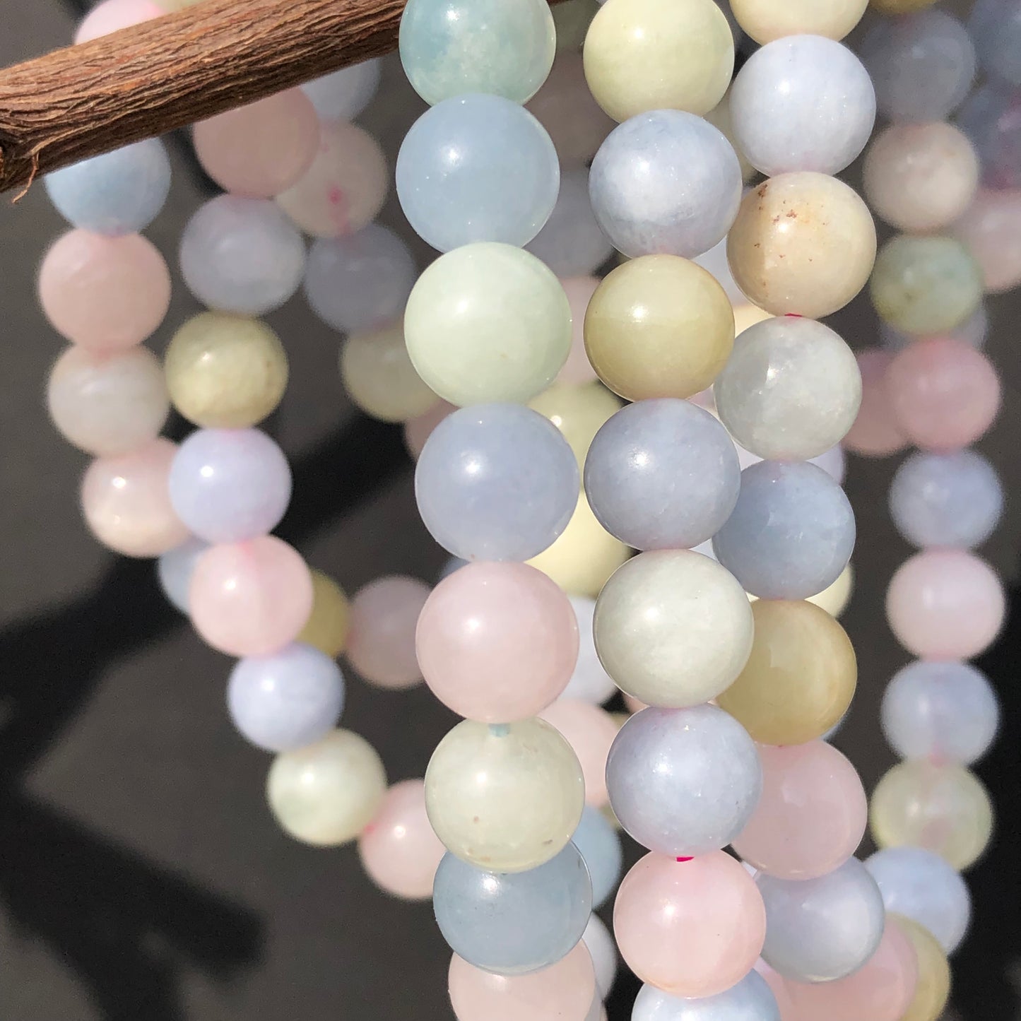 Morganite and Rosewood