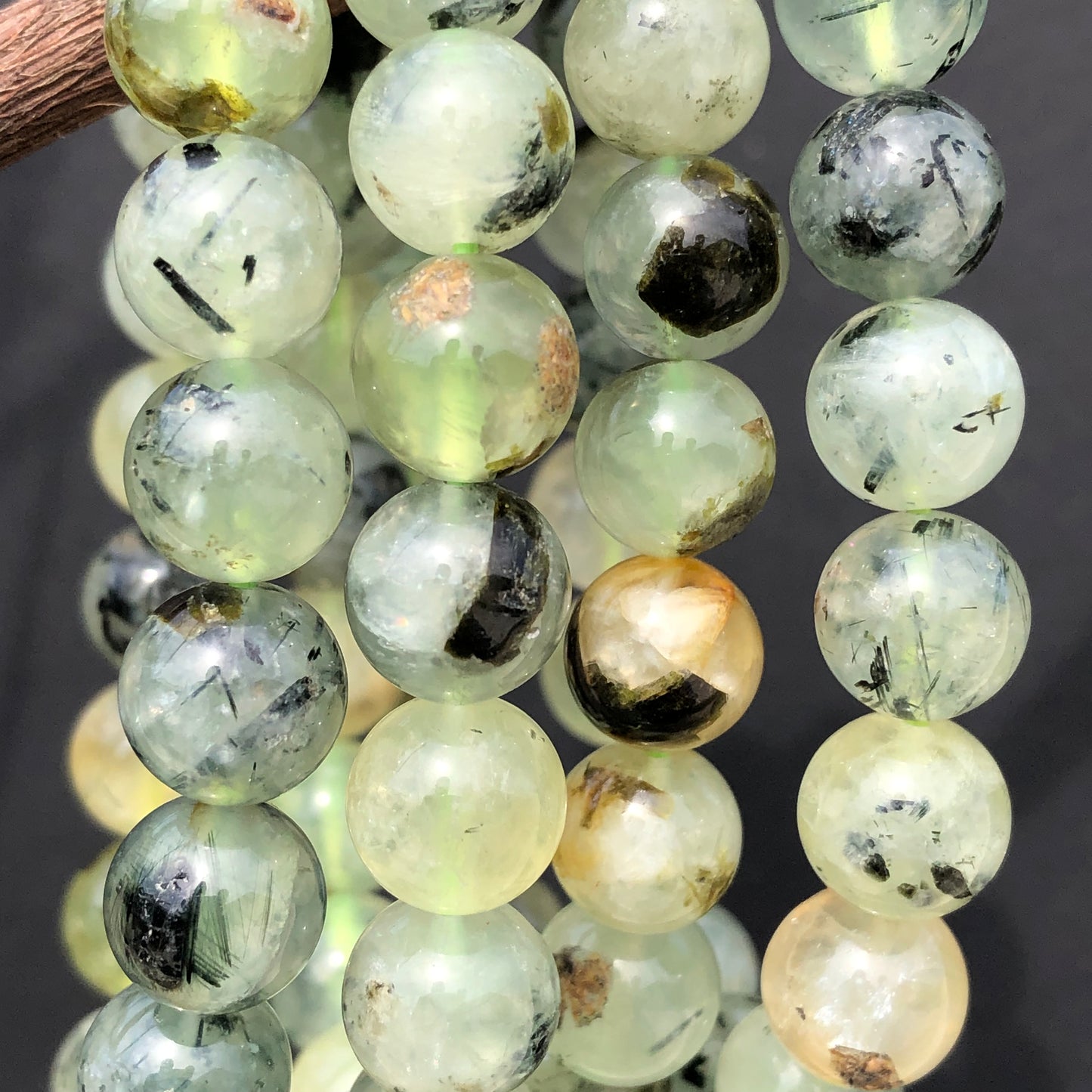 Prehnite and Rosewood