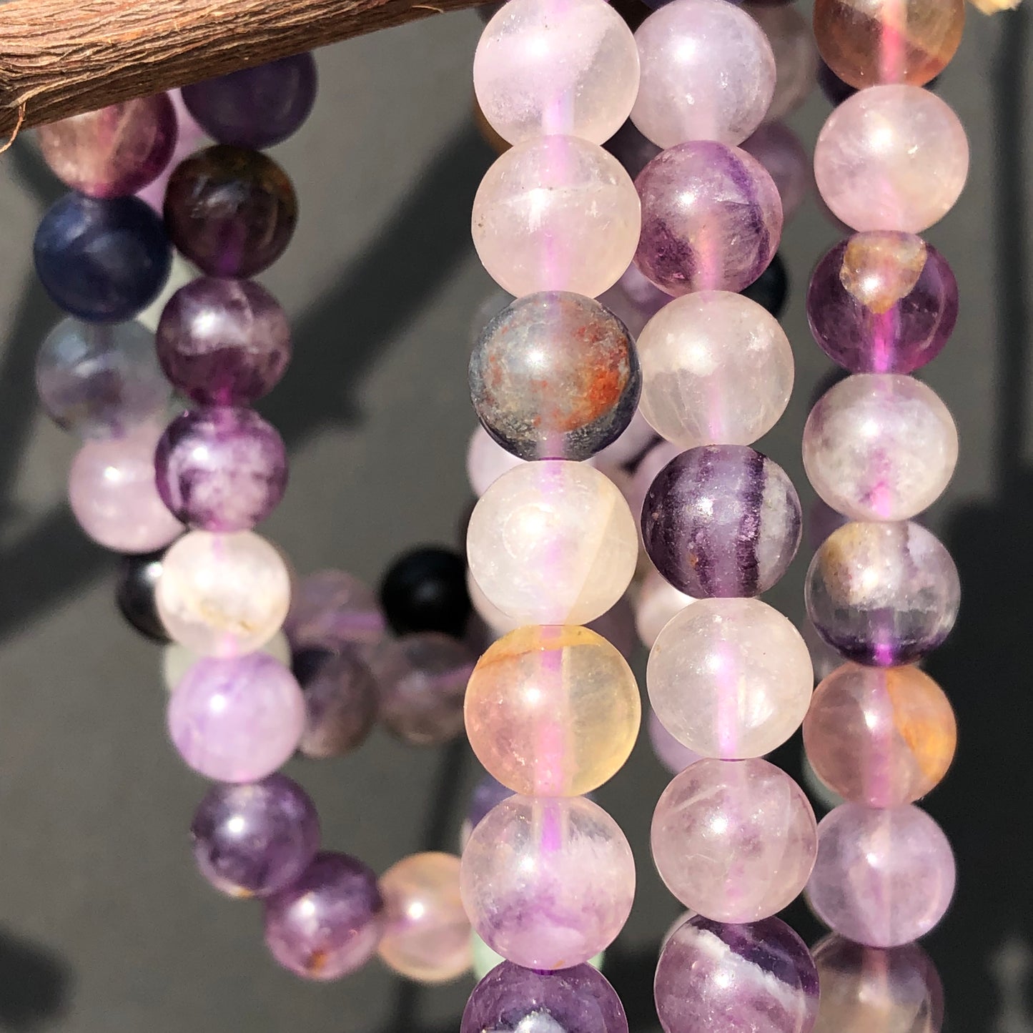 Purple Fluorite and Rosewood