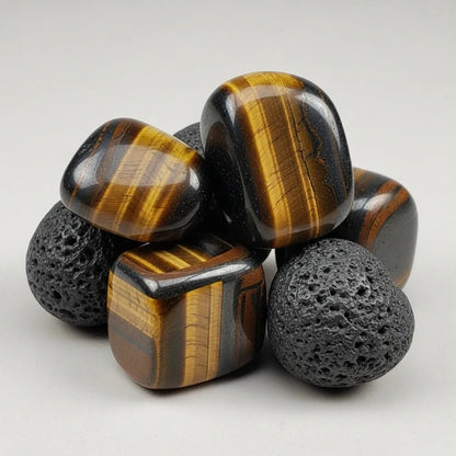 Tiger Eye, Black Lava Rosewood Misbaha | Tasbih – 100 Beads 8MM