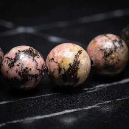 Rhodonite Rosewood Misbaha | Tasbih – 33 Beads 10MM