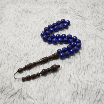 Lapis Lazuli Rosewood Misbaha | Tasbih – 33 Beads 10MM