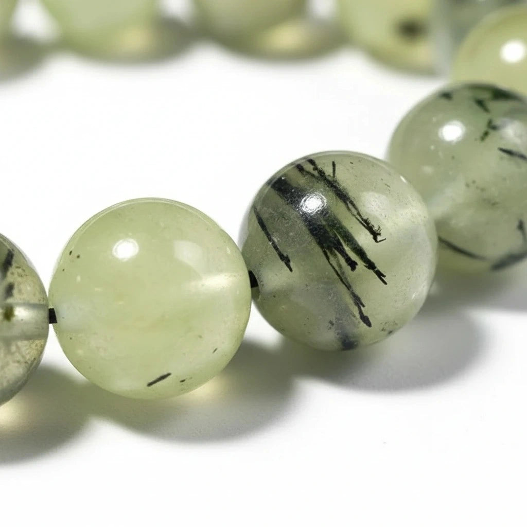Prehnite Rosewood Misbaha | Tasbih – 33 Beads 10MM
     