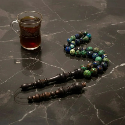 Azurite Rosewood Misbaha | Tasbih – 33 Beads 10MM