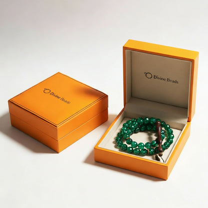 Emerald Rosewood Misbaha | Tasbih – 33 Beads 8MM