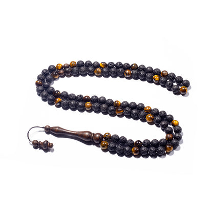 Tiger Eye & Black Lava and Rosewood