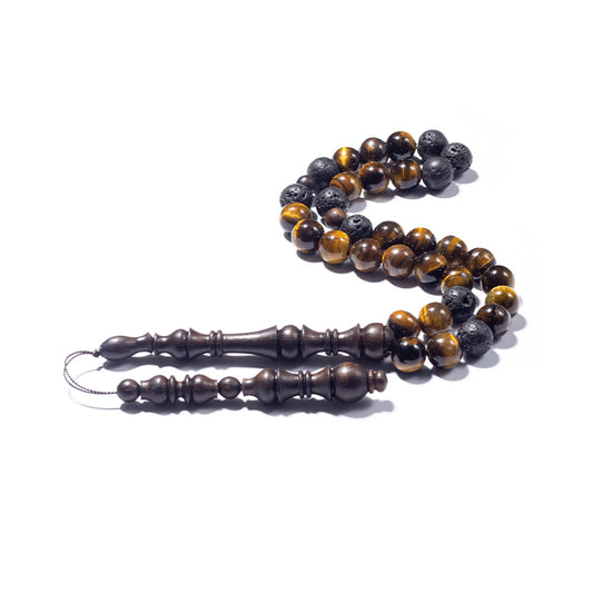 Tiger Eye & Black Lava and Rosewood